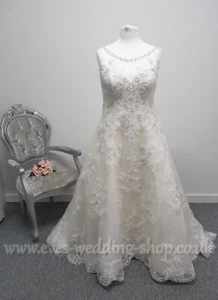 Calista ''Montreal'' warm ivory wedding dress UK 20 - Picture 1 of 8