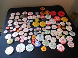 Vintage 95+ Lot 60s 70s NY NJ Fire Department Political Pinback Buttons - Picture 1 of 1
