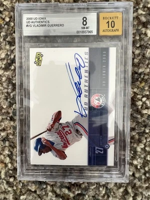 2000 Upper Deck UD Ionix Vladimir Guerrero Authentics Autograph #VG Expos HOF - Image 1 of 2