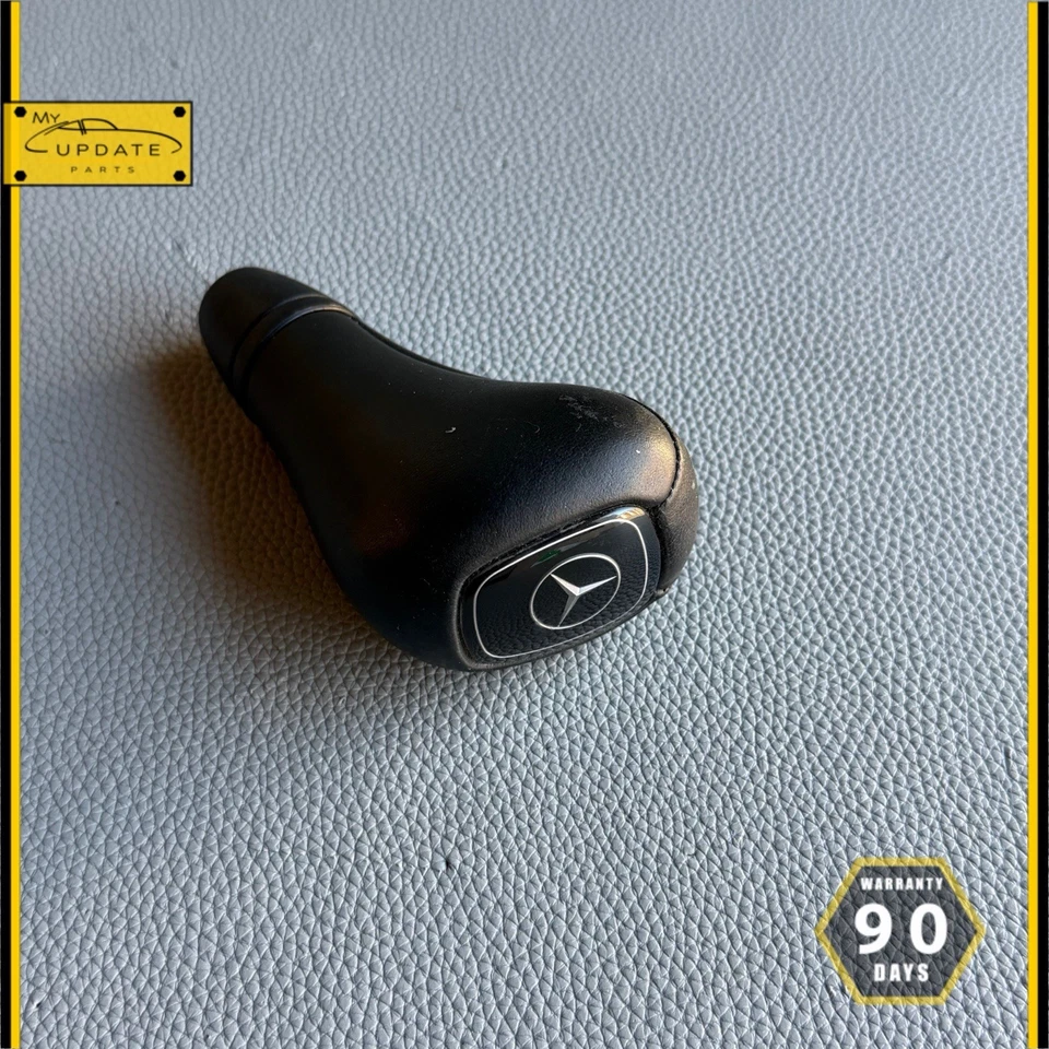 98-03 Mercedes W210 E320-E430 cuero negro perilla de cambio OEM Foto 1 de 4