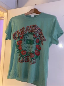 MadeWorn Grateful Dead Roses Tee Shirt 80s Retro Usa Made XS 100% Deadhead Boho - Picture 1 of 11
