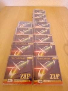 14 disques Fujifilm ZIP Disc / disquette ZIP 100 Mo neufs et dans leur emballage d'origine - Photo 1/2