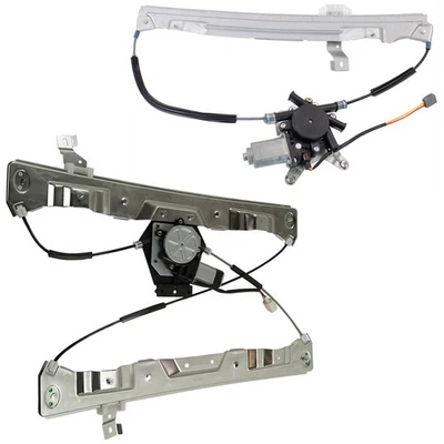 Set of 2 Window Regulators Glass Front & Rear Passenger Right Side Hand Pair — 第 1/4 张图片