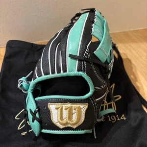 Guante de Softbol Wilson Staff Negro/Saxo para Softbol, Modelo D75, Usado - Imagen 1 de 6