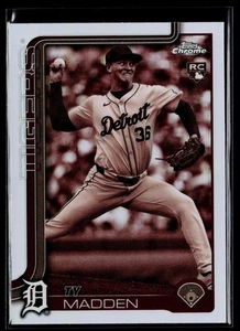 2025 Topps Chrome #285 Ty Madden Sepia Refractors - Picture 1 of 2