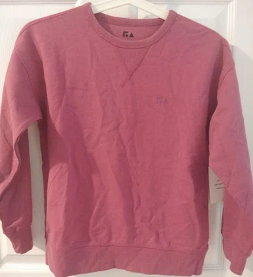 Sudadera Pullover Rojo Terry Cuello Redondo Free Assembly Niños Talla Mediana (8) Berry  Foto 1 de 4