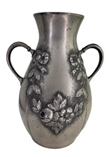 Vintage 1920 Art Deco Pewter Vase Marked Signed Etains D'art Irman Guarantee Pur