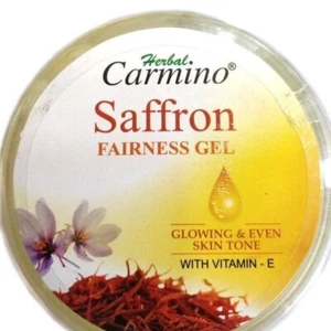 Herbal Carmino Saffron Fairness Gel For Glowing & Even Skin Tone Vitamin E 100gm - Picture 1 of 3