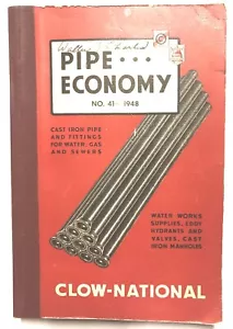 Pipe Economy Catalog No. 41 - 1948 Clow-National ~ James B. Clow & Sons - Picture 1 of 12