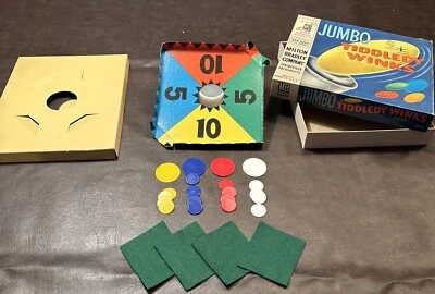 Vintage Jumbo Tiddledy Winks Game by Milton Bradley 1963 Very Good 4027-B - Image 1 of 4