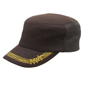 Army Military Cap Modell 01 braun dunkel gelb Mütze - Picture 1 of 4