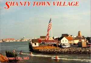 Postkarte Ocean City Maryland Elendsviertel Dorf, Jetski - nicht mehr da! - Bild 1 von 2