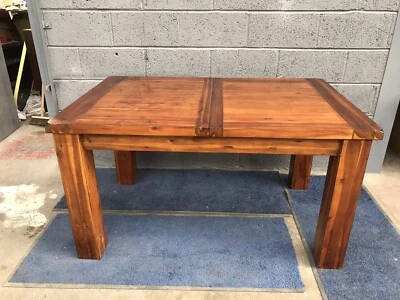 KEMBER ACACIA SOLID WOOD 4-8 SEATER EXTENDING DINING TABLE RRP £599 Ex Display - Image 1 of 4