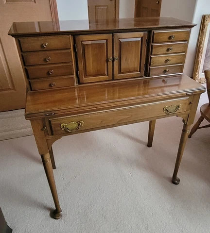 Pennsylvania House cherry Queen Anne flip secretary desk Cover