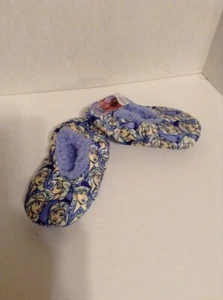 Disney Frozen II Fuzzy Babba Slipper Socks Girls Small/Medium Blue Length 7.5 IN - Picture 1 of 8