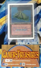 MTG Volcanic Island Unlimited Edition Rare Land SP-MP 1993 Vintage Magic