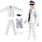 Fashion 1/6 Boy Doll Clothes For Ken Doll Outfits Leather Coat Pants Shoes Toys