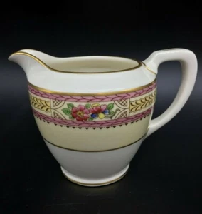FLORALIA by LENOX 1963 Fine China CREAMER Pink Gold Wreath Band VTG - Picture 1 of 7