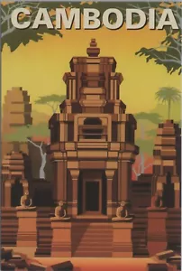 MR ALE New 2023 Travel Image Cards ~4"x6"- Cambodia Jungle Temple B744 - Picture 1 of 2
