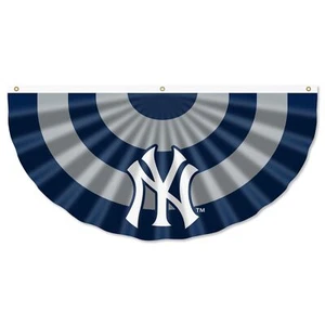 NY Yankees Bunting Pleated Fan Banners - Picture 1 of 5