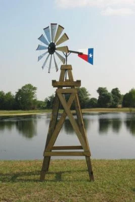 40" DIY Head Kit For 11' Decorative Windmill Galvanized Blades, Made In Texas - Image 1 of 4