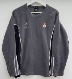 Vintage Real Madrid Football Sweatshirt Adidas Champions League Fleece Mens S - Picture 1 of 11