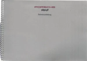 PORSCHE 968 1993 Manuale uso e manutenzione manuale libretto di bordo BA - Foto 1 di 8