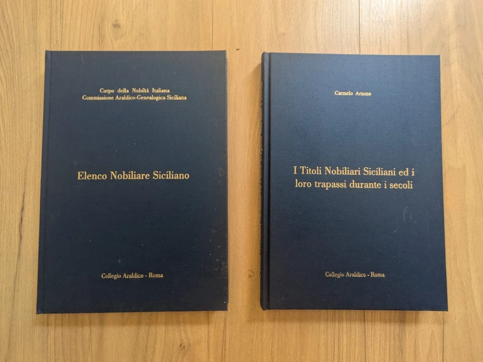 I titoli nobiliari siciliani e i loro trapassi durante i secoli   - 2 volumi - Immagine 1 di 1