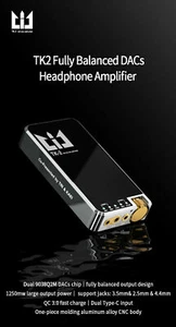 Amplificador de Decodificación Portátil TK2 Doble 9038 Decodificación USB DAC Alto Empuje Apple Android K - Imagen 1 de 9