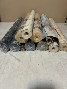 Mixed Lot of Vintage 7 Wallpapers Mixed Patterns LOOK! - Picture 1 of 24