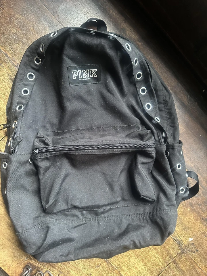 Victoria's Secret розовый рюкзак женщин один размер черный люверс панк сумка для ноутбука - Изображение 1 из 4