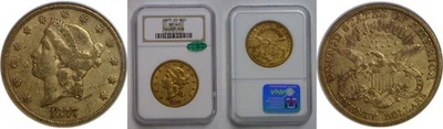 Oro Liberty 1877-CC $20 NGC XF-40 CAC Foto 1 de 3