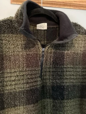 Camisa Pullover Timberline Colorado Polar 1/4 Cremallera Verde Oscuro A Cuadros Para Hombres Bolsillo M Foto 1 de 4