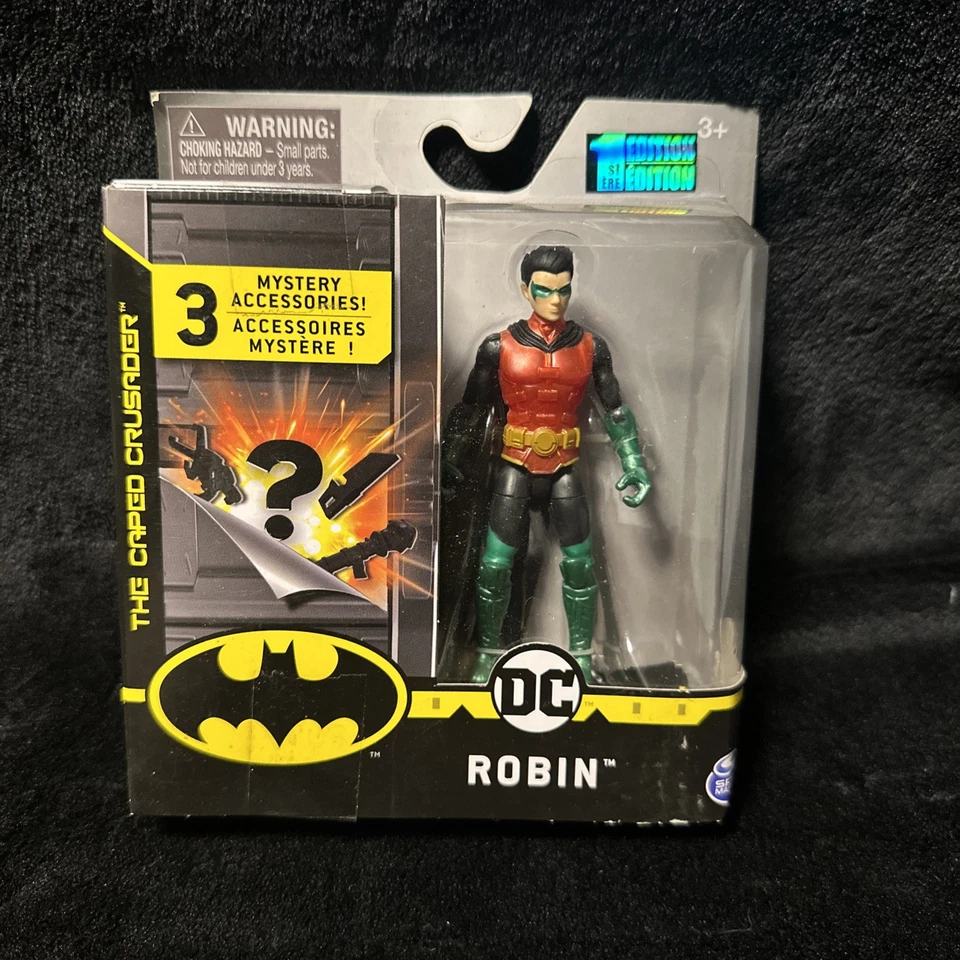 Spin Master DC The Caped Crusader Joker 4" Figure 1st Edition