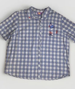 Vtg Winnie The Pooh EEYORE Womens Plaid Button Up Shirt Embroidered Size 22W/24W - Picture 1 of 7