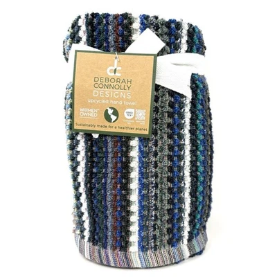 Deborah Connolly Striped Hand Towels Multicolor Blue Gray Colorful NWT Multi - Image 1 of 4
