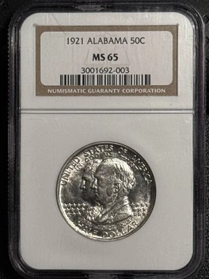 1921 Classic Commemorative Alabama Centennial NGC MS-65 ALABAMA - Image 1 of 2