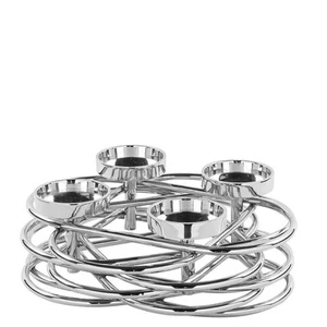 Fink Dekokranz DUPLEX DH 35x11 cm silber - Bild 1 von 2