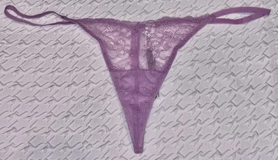 OUT FROM UNDER Lace G String Lilac Thong Panty Womens Sz L 7 - Image 1 of 3