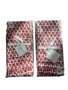 POTTERY BARN Heart Shape Pillow Cover 12x12 New Valentines Day (2) Discontinued - Picture 1 of 5