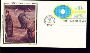 1974 FDC - Scott# U569 - Tennis Envelope - Colorano Cachet RV$100.00   - Imagen 1 de 1