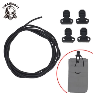 Taktische Magazin Zuglasche Stoßschnur elastische Halterung Magazintasche Weste Riemen - Bild 1 von 10