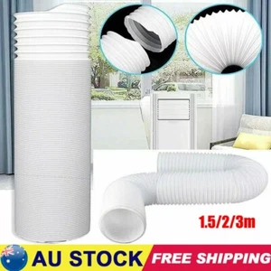 2/3M Flexible Air Conditioner Parts Exhaust Pipe Vent Hose Tube Duct Outlet NEW - Picture 1 of 15