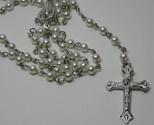 Alter religiöser Rosenkranz Zähl Gebetskette Kette Schmuck  Kreuz Jesus - Bild 1 von 3