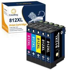 812XL Ink Cartridges For Epson T812XL Ink for WorkForce Pro WF-7820 WF-7840 Lot - Picture 1 of 11