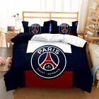 Paris Saint-Germain F.C. 3tlg Bettwäsche Set Microfiber Bettbezug Kissenbezüge D