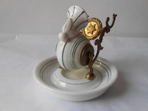 Antique French Porcelain Paris Snail Inkwell ...XIXth C.. VERY GOOD CONDITION. - Picture 1 of 10