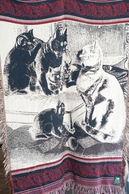 Tapiz Goodwin Weavers tiro gato 100% algodón 50x66 hecho en EE. UU. Foto 1 de 4