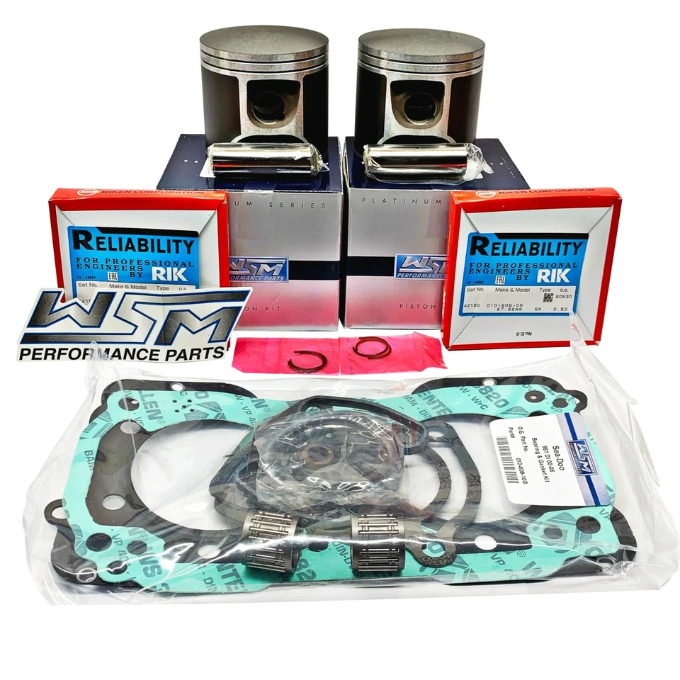 NUEVO KIT EXTREMO SUPERIOR WSM 88,25mm OVER PLATINUM PARA SEA-DOO 951 GTX RX DI 2000-2003 Foto 1 de 1