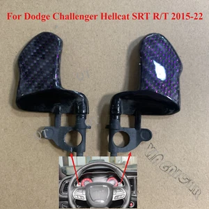 Palanca de cambios de fibra de carbono alambre púrpura 15+ para Dodge Challenger Hellcat SRT R/T - Imagen 1 de 8